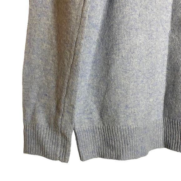 Topshop Heather Blue Long Sleeve Knit Jewel Studded Crewneck Sweater 4 - Picture 9 of 16